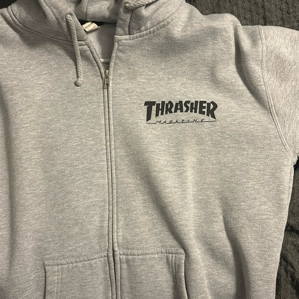 Gray thrasher hoodie men’s size medium